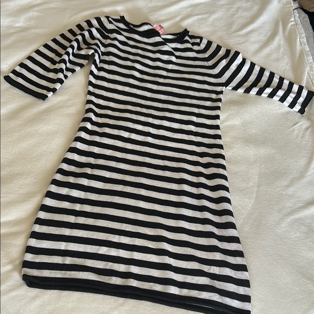 Black and White Striped Dress